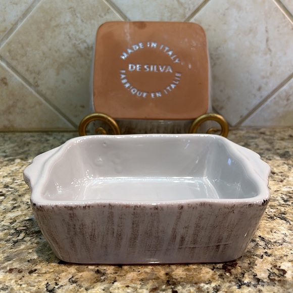 De Silva Terracotta 5.5” square casserole baking dish set of 2 made in Italy - Picture 2 of 4